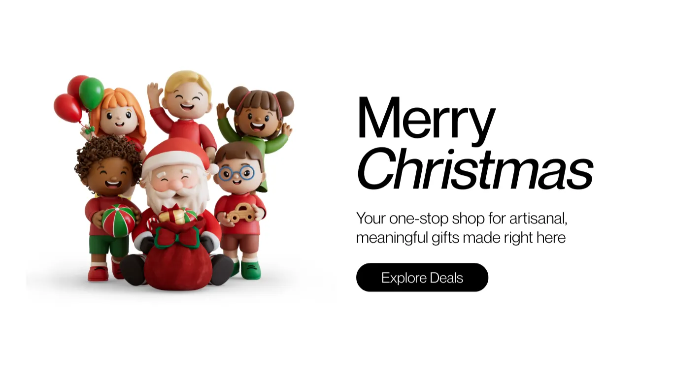 Minimal & Payful Christmas Theme Landing Page