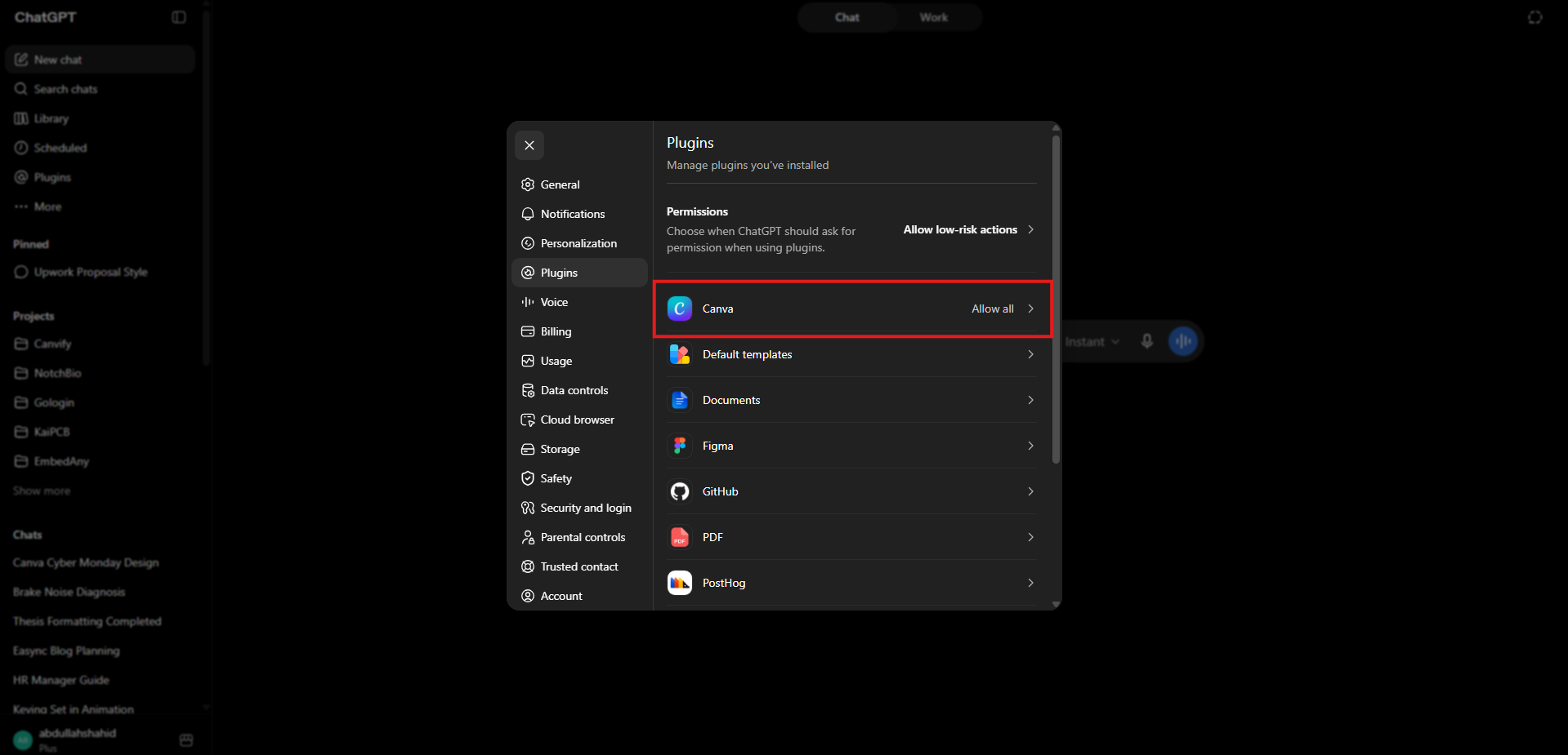 ChatGPT Canva Connector