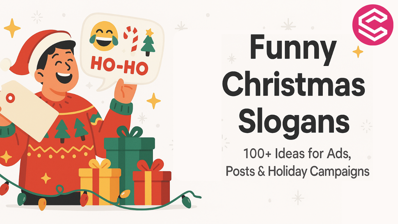 140+ Funny Christmas Slogans for Ads, Social Media & Holiday Campaigns