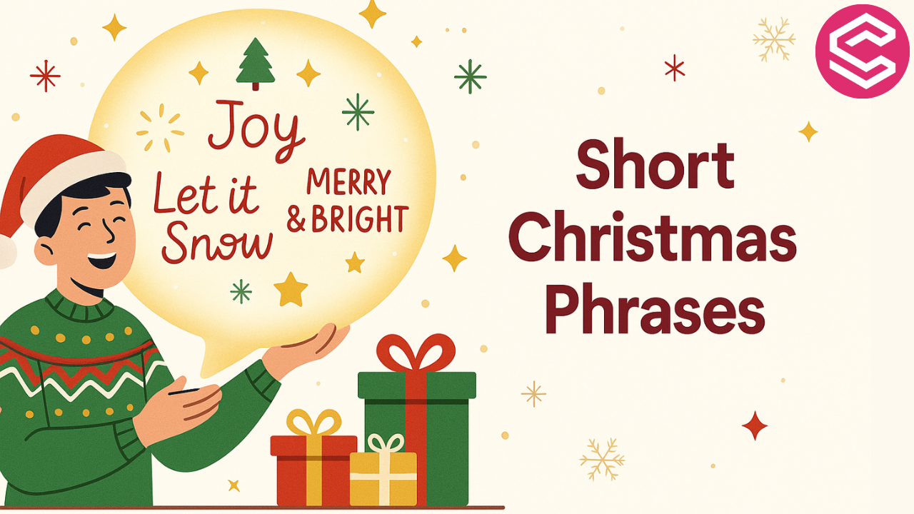 Short Christmas Phrases: 120+ Cute, Funny & Modern Ideas You Can Steal